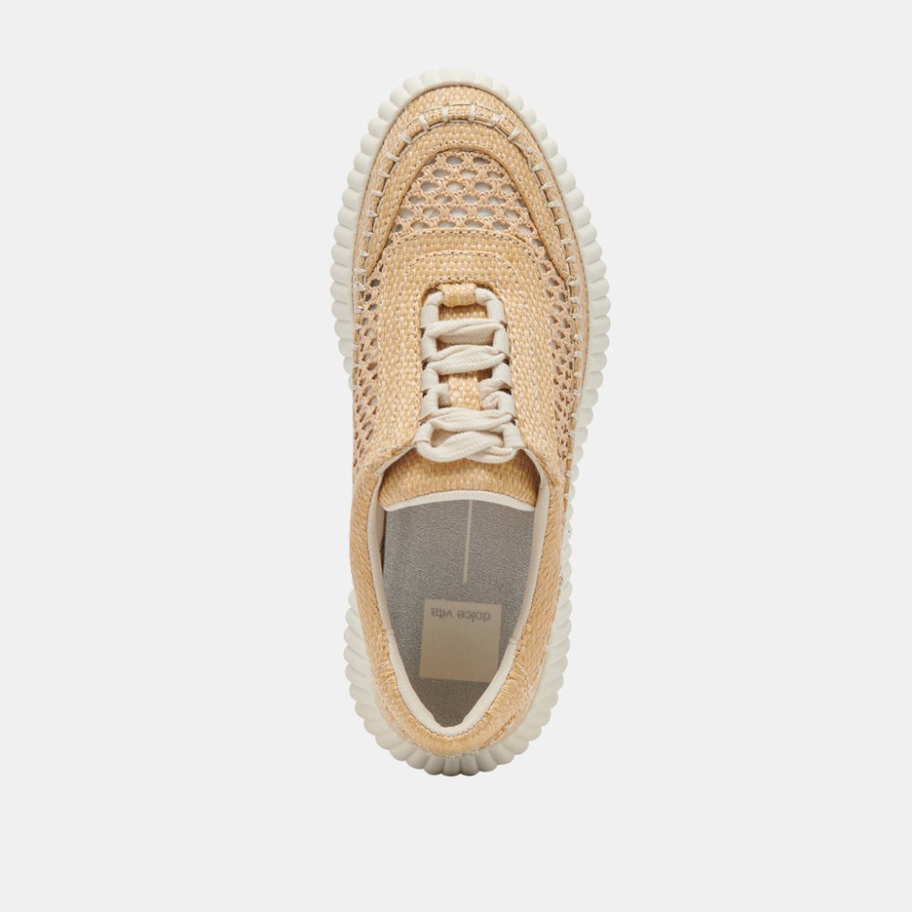 Dolce Vita Dolen Sneakers Lt Natural Raffia