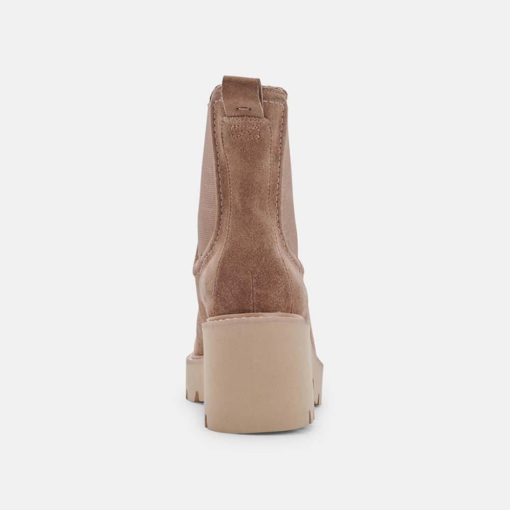 Dolce Vita Hawk H20 Wide Booties Mushroom Suede