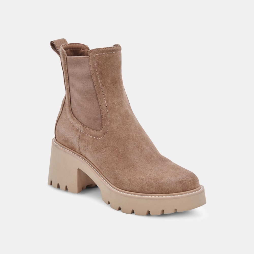 Dolce Vita Hawk H20 Wide Booties Mushroom Suede