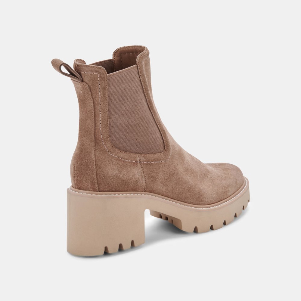 Dolce Vita Hawk H20 Wide Booties Mushroom Suede