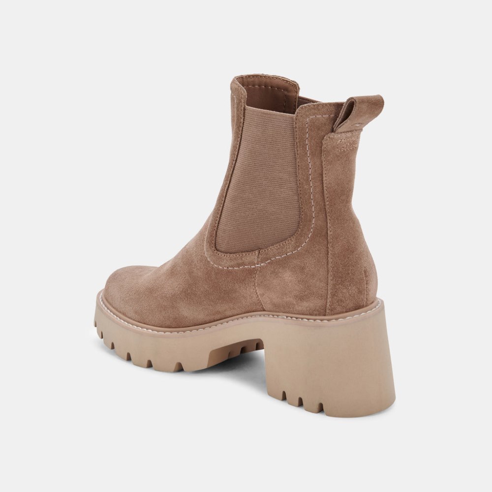 Dolce Vita Hawk H20 Wide Booties Mushroom Suede