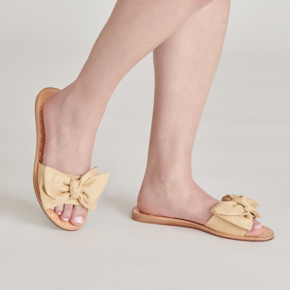 Dolce Vita Darsey Sandals Lt Natural Raffia