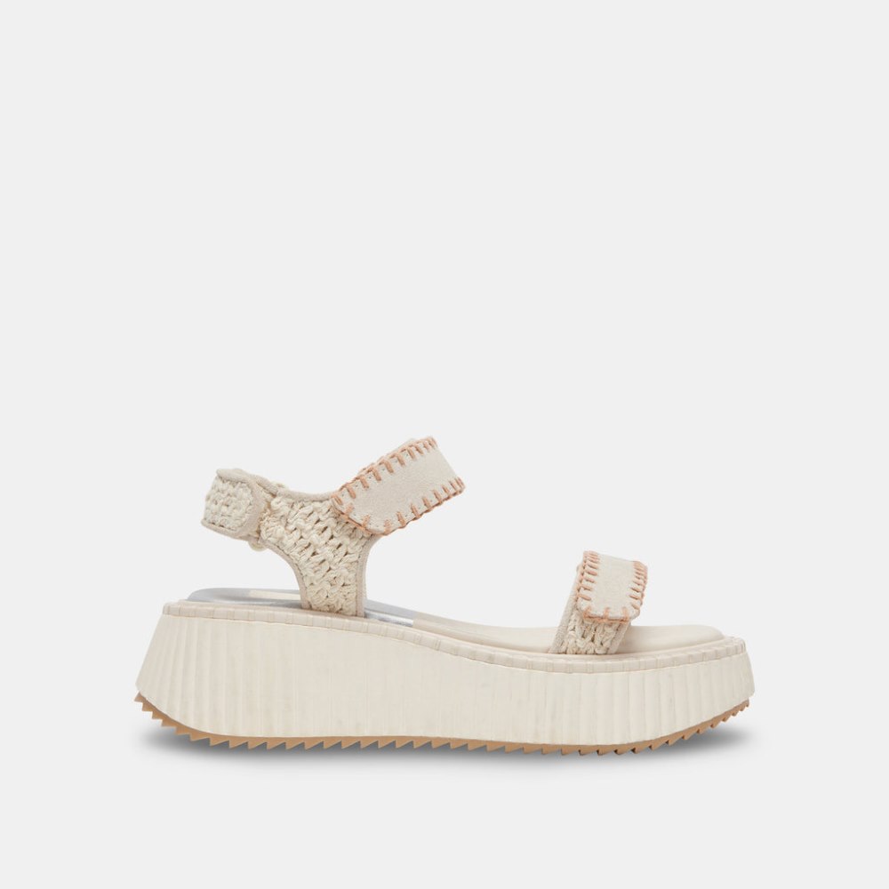 Dolce Vita Debra Sandals Ivory Suede