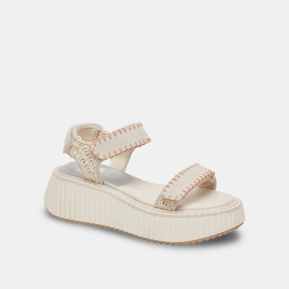 Dolce Vita Debra Sandals Ivory Suede