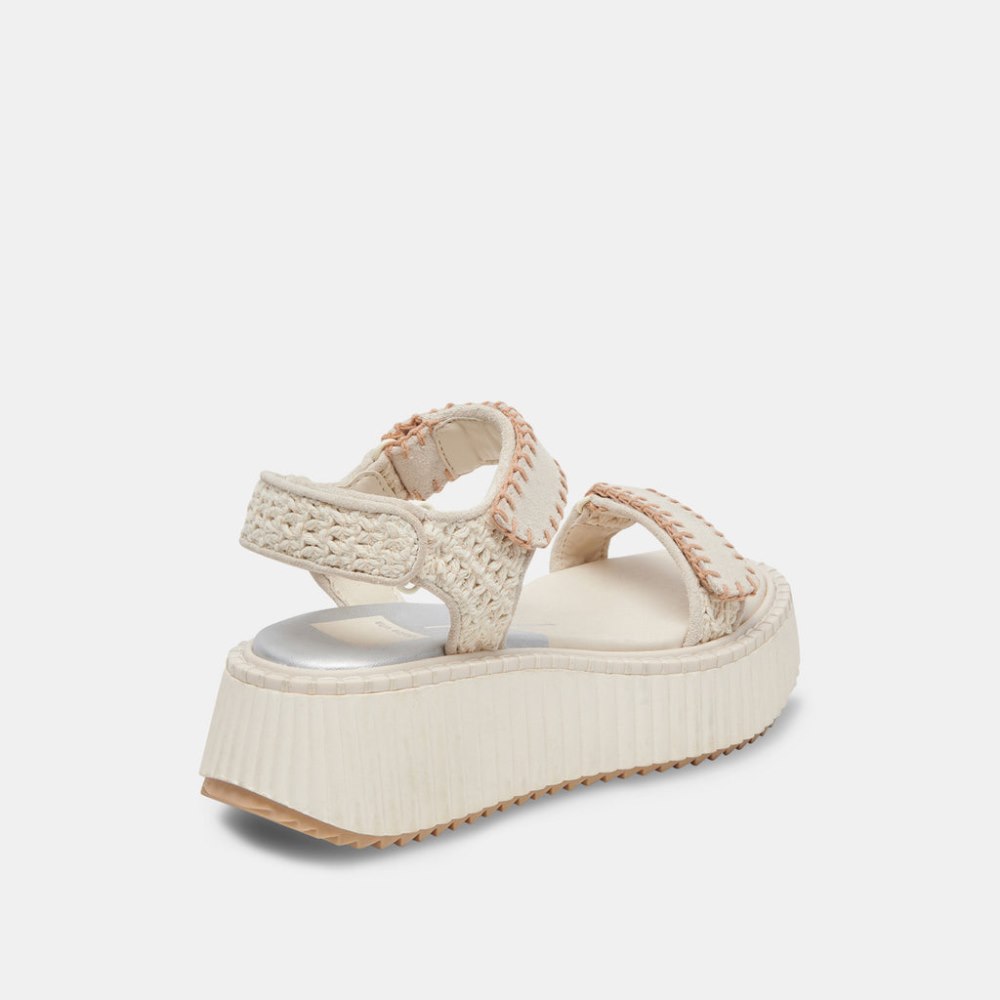 Dolce Vita Debra Sandals Ivory Suede