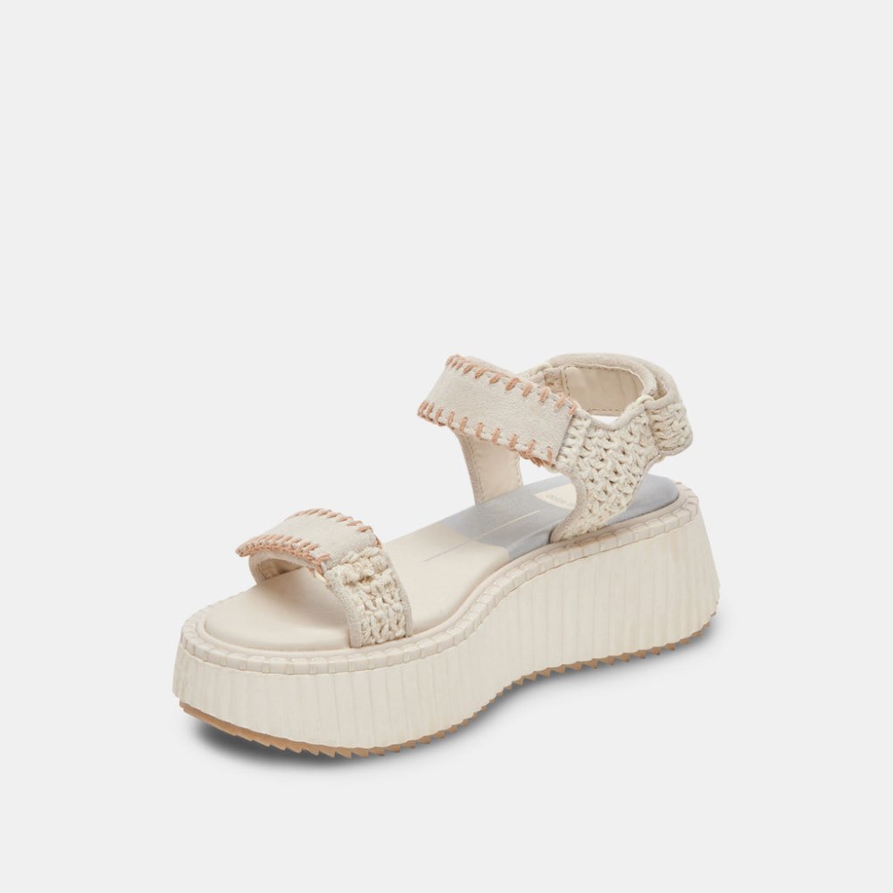 Dolce Vita Debra Sandals Ivory Suede
