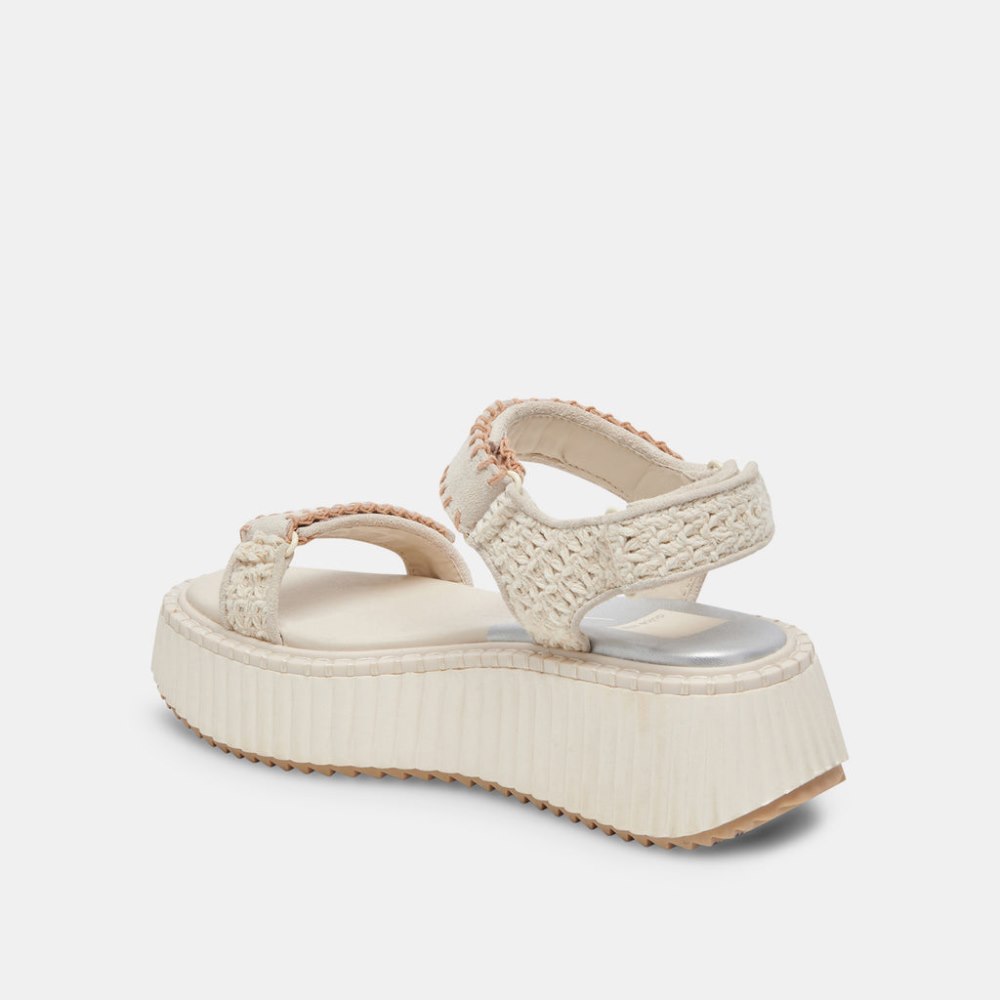 Dolce Vita Debra Sandals Ivory Suede