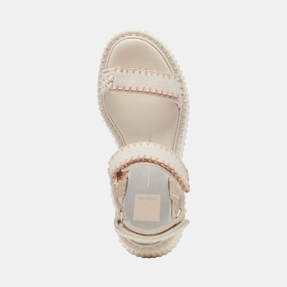 Dolce Vita Debra Sandals Ivory Suede