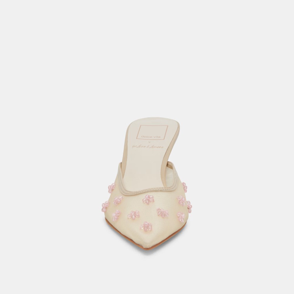 Dolce Vita Claire Heels French Vanilla Mesh