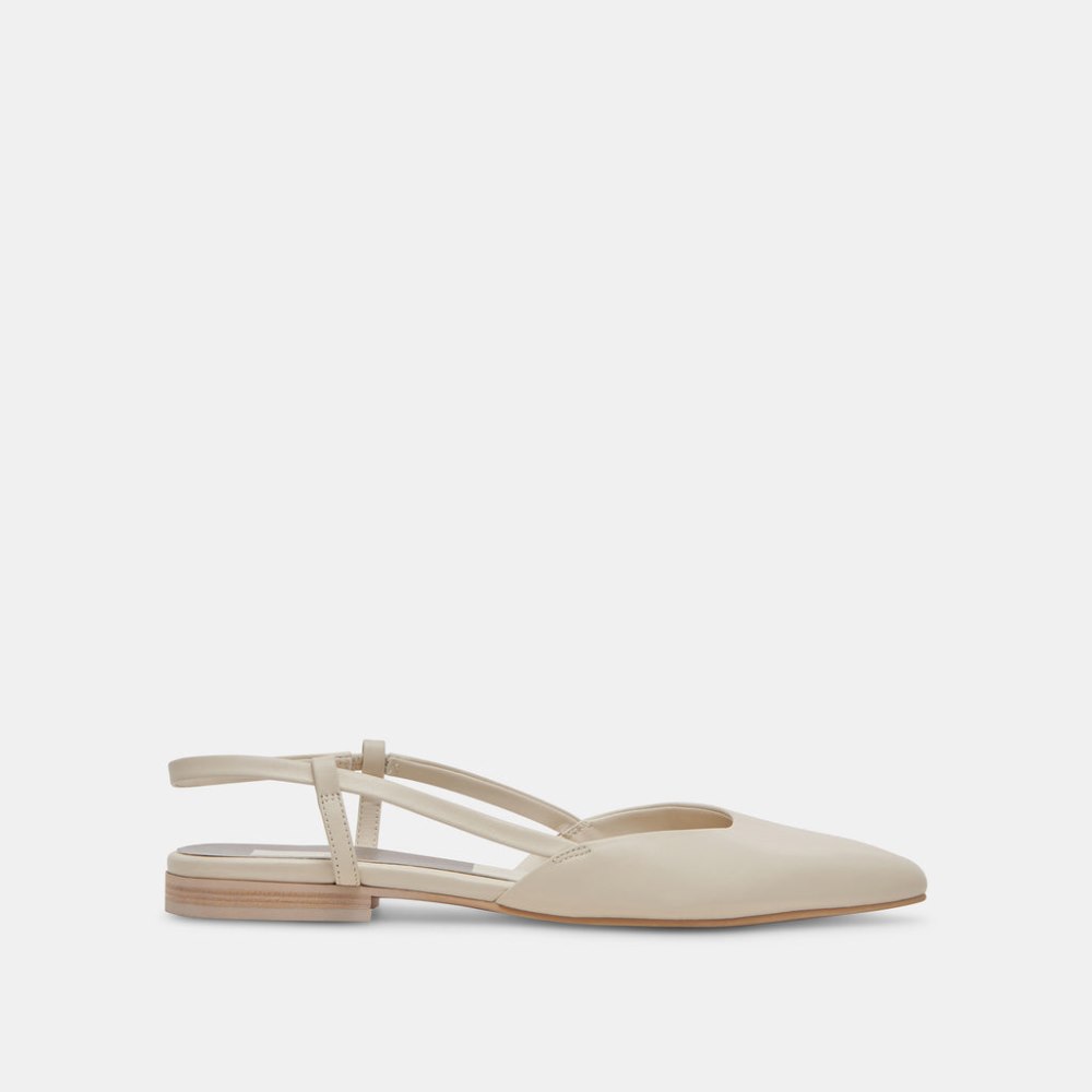 Dolce Vita Narah Flats Ivory Leather