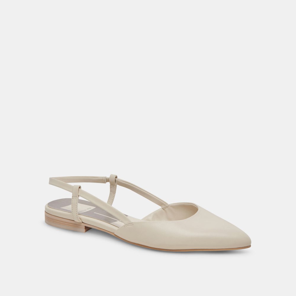 Dolce Vita Narah Flats Ivory Leather