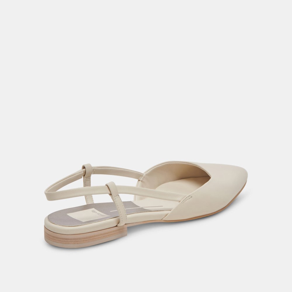 Dolce Vita Narah Flats Ivory Leather