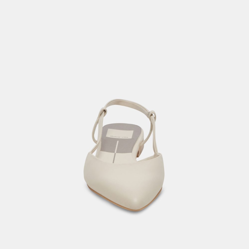 Dolce Vita Narah Flats Ivory Leather