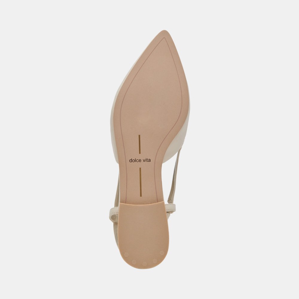 Dolce Vita Narah Flats Ivory Leather