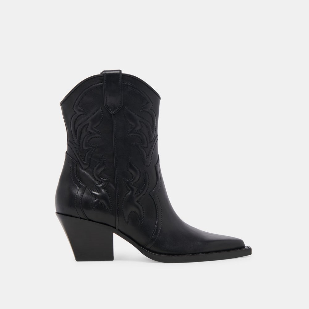 Dolce Vita Rimona Booties Black Leather