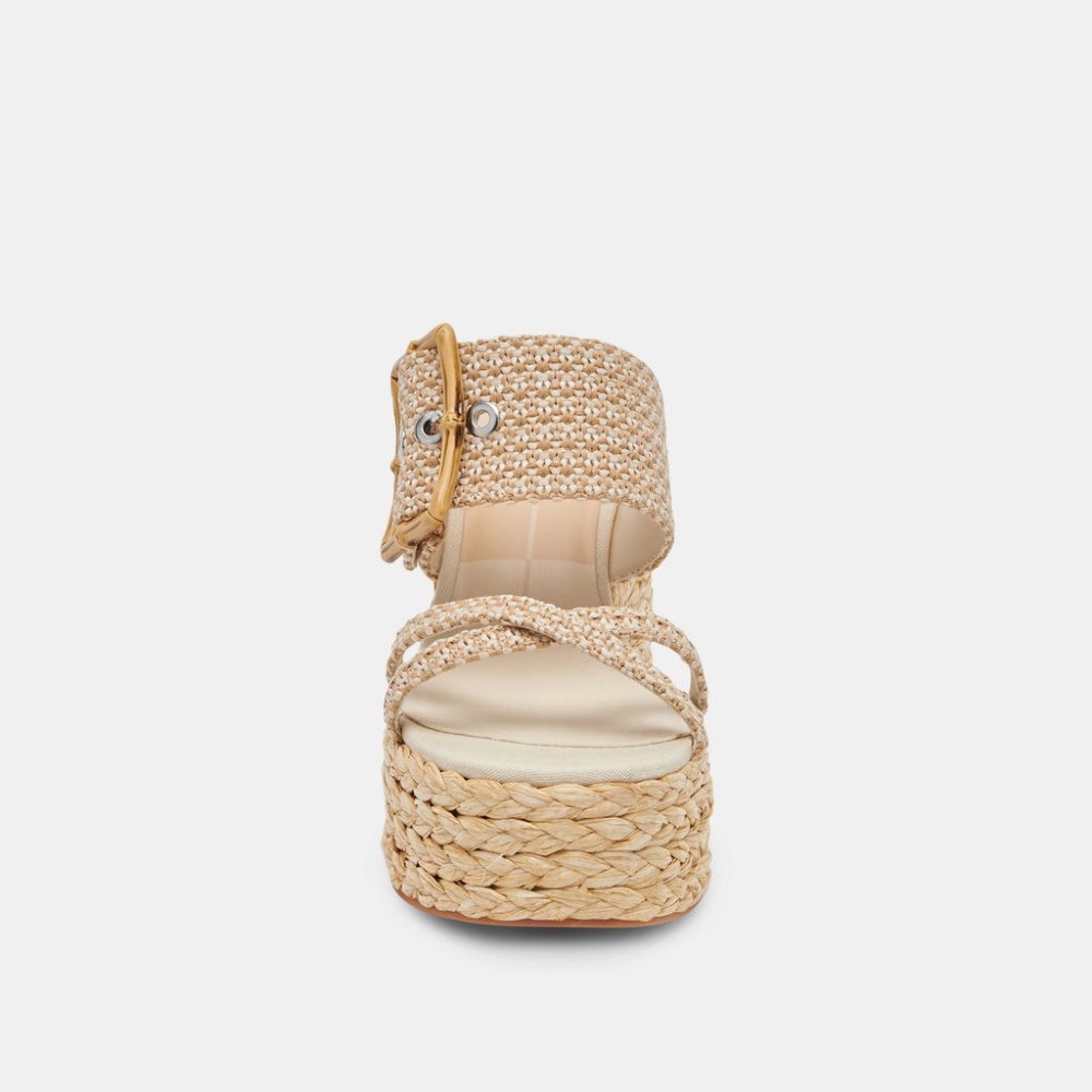 Dolce Vita Edwina Heels White Natural Raffia