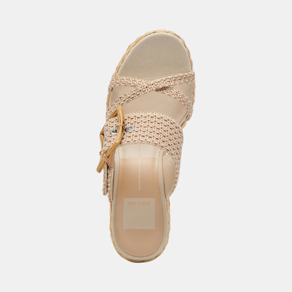 Dolce Vita Edwina Heels White Natural Raffia
