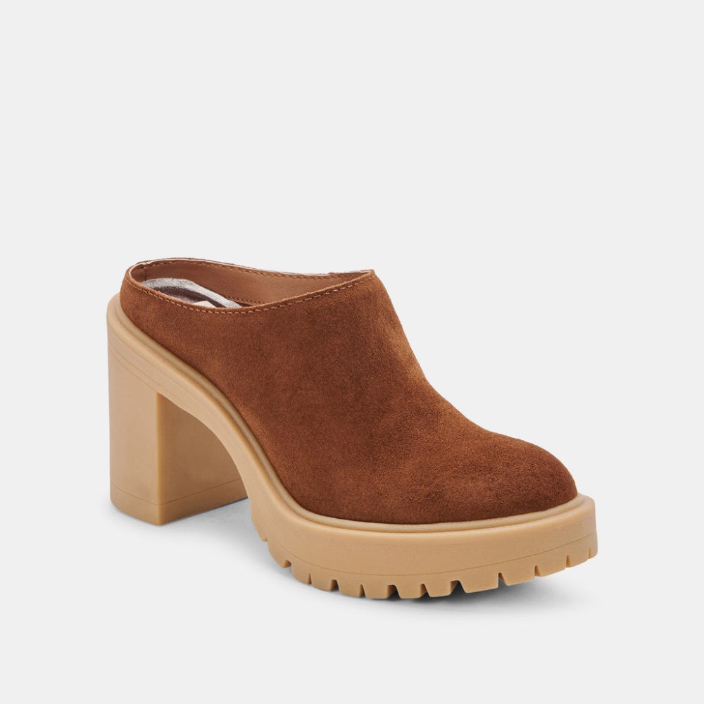 Dolce Vita Carry Heels Camel Suede