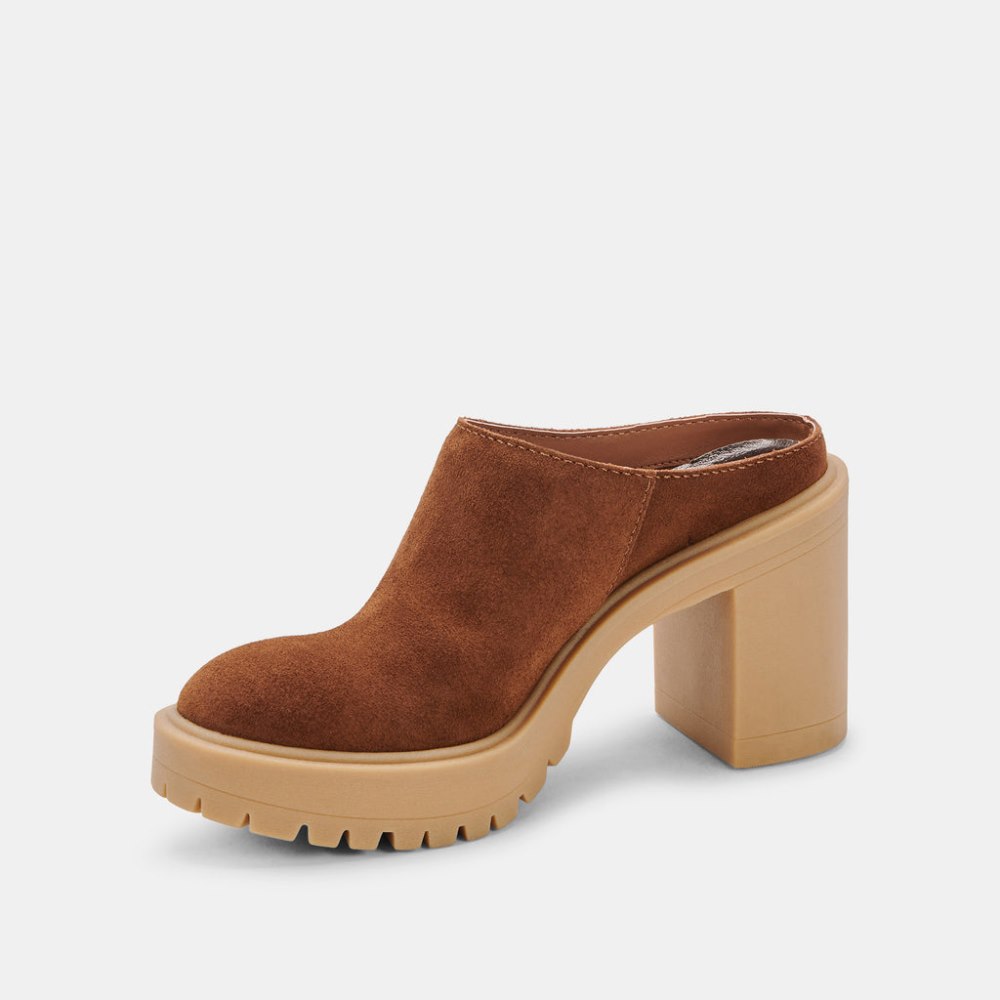 Dolce Vita Carry Heels Camel Suede