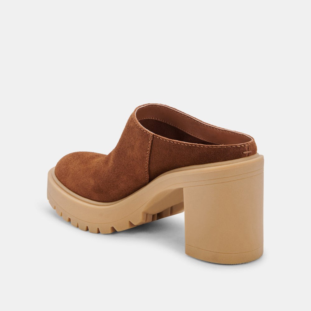 Dolce Vita Carry Heels Camel Suede