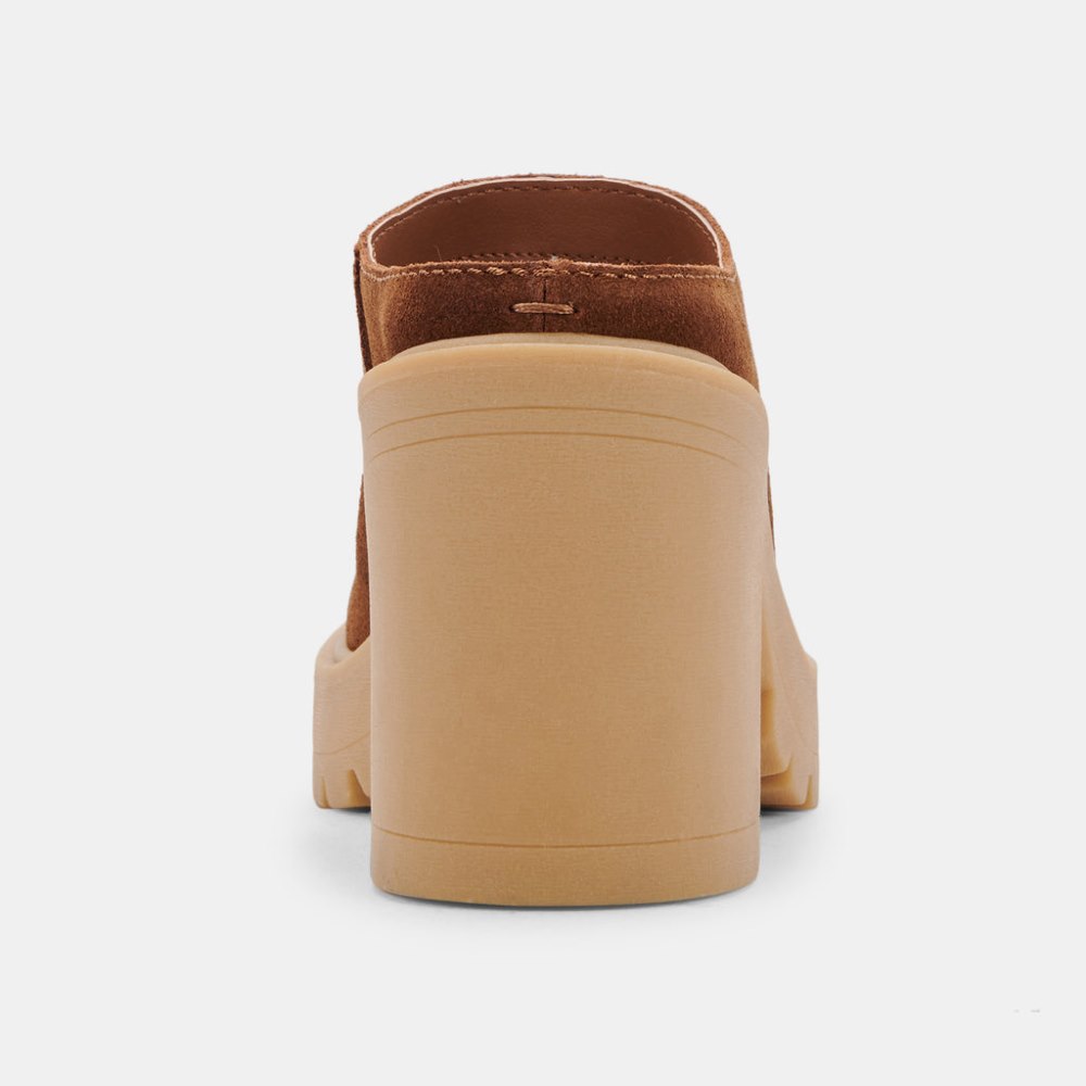 Dolce Vita Carry Heels Camel Suede