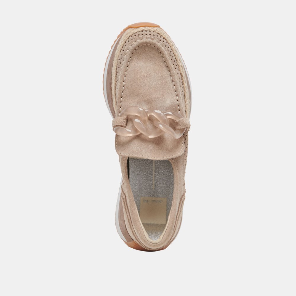 Dolce Vita Jadah Sneakers Taupe Suede