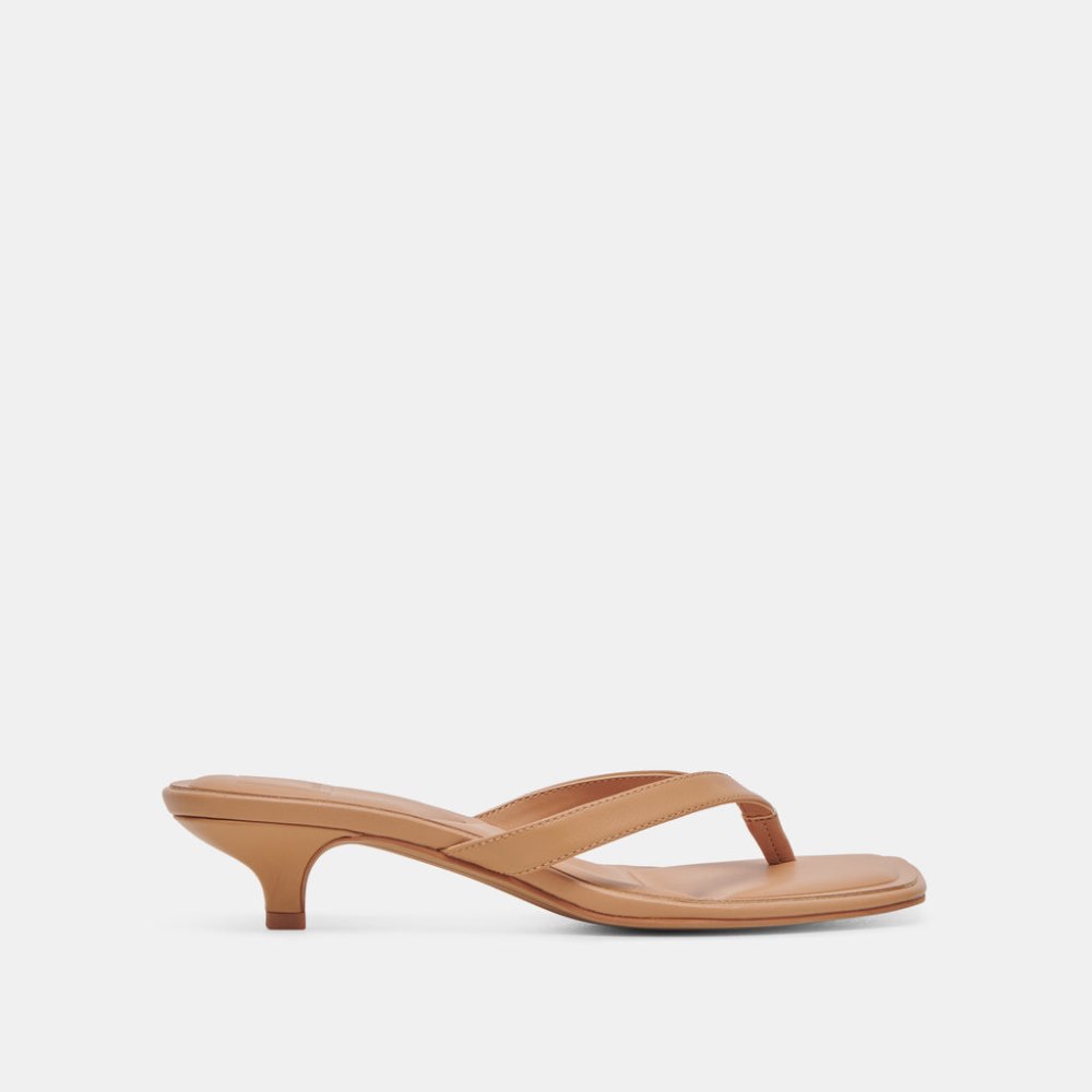 Dolce Vita Tasiah Sandals Light Tan Leather