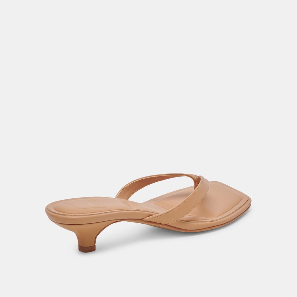 Dolce Vita Tasiah Sandals Light Tan Leather