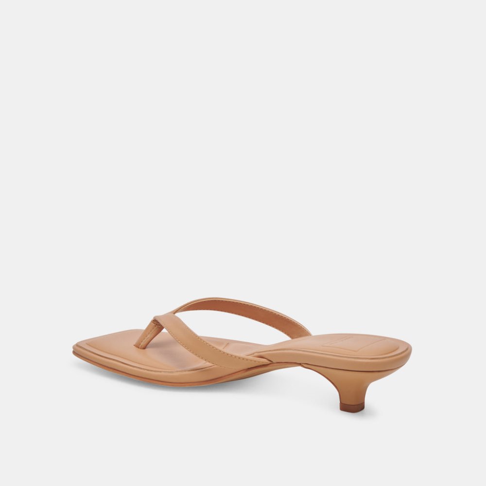 Dolce Vita Tasiah Sandals Light Tan Leather