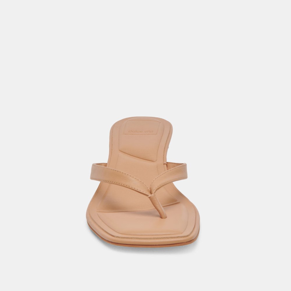 Dolce Vita Tasiah Sandals Light Tan Leather