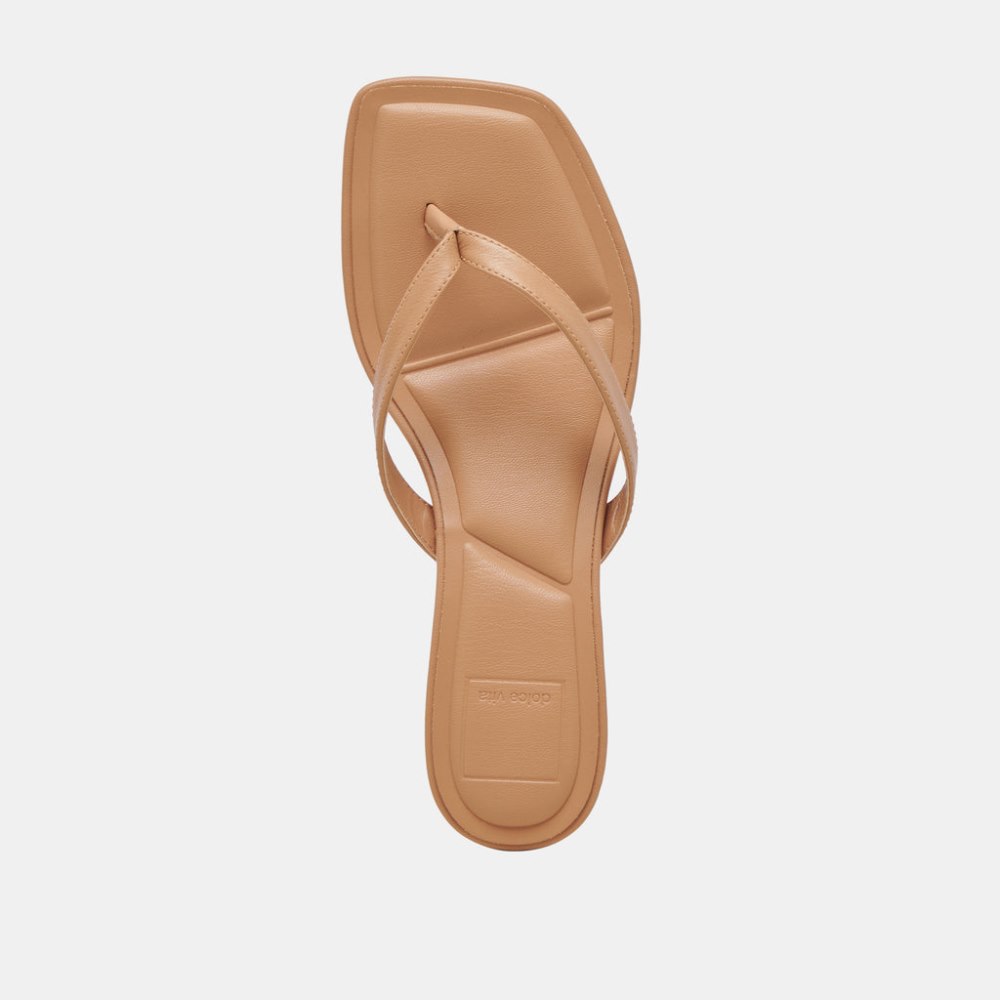 Dolce Vita Tasiah Sandals Light Tan Leather