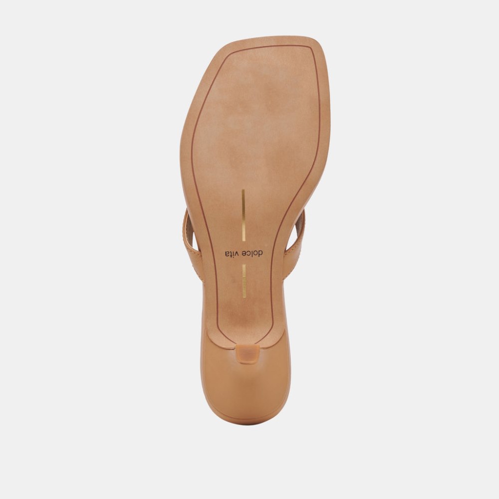 Dolce Vita Tasiah Sandals Light Tan Leather