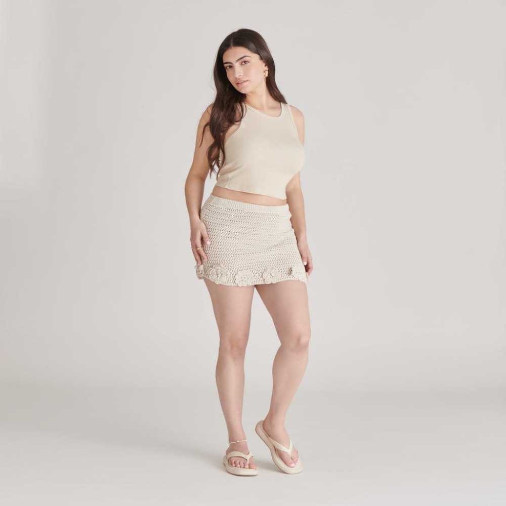 Dolce Vita Adin Sandals Ivory Leather