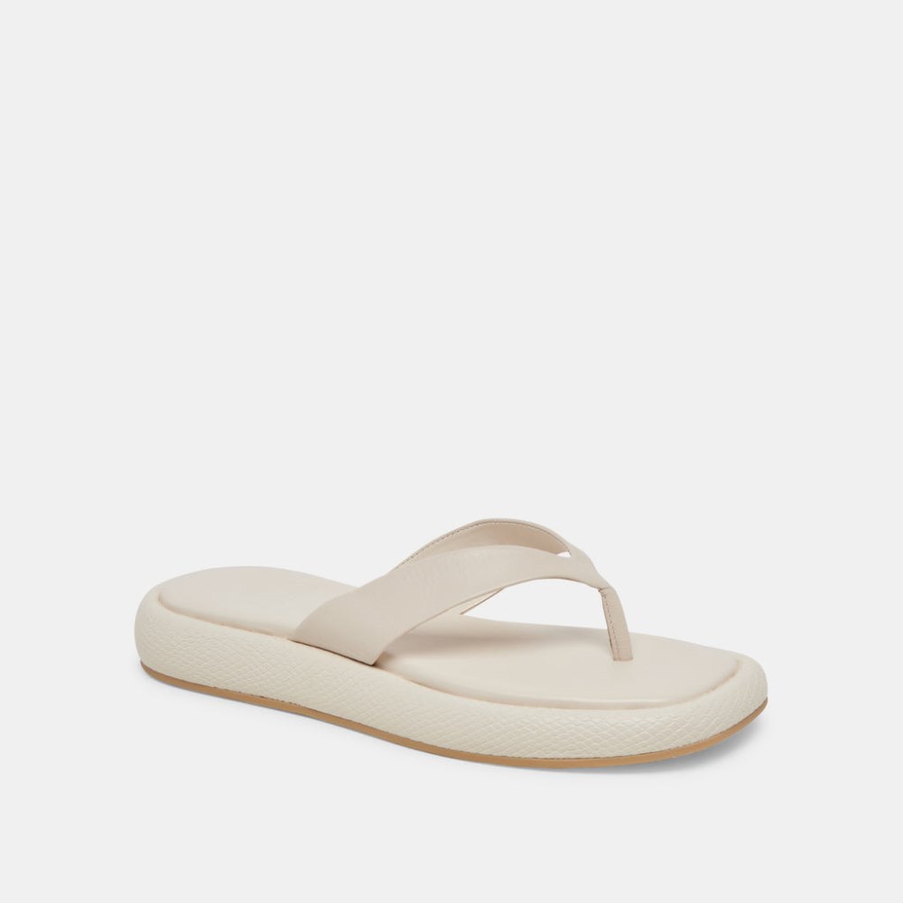 Dolce Vita Adin Sandals Ivory Leather