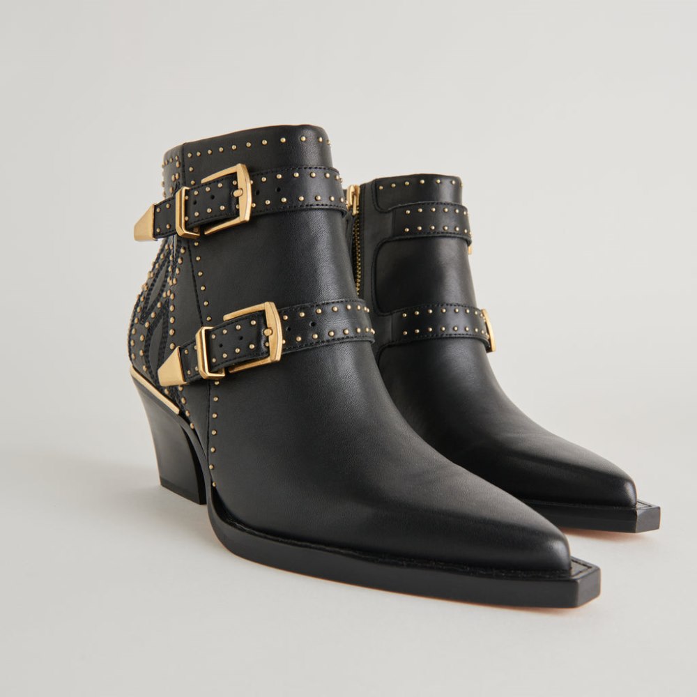Dolce Vita Ronnie Booties Black Leather