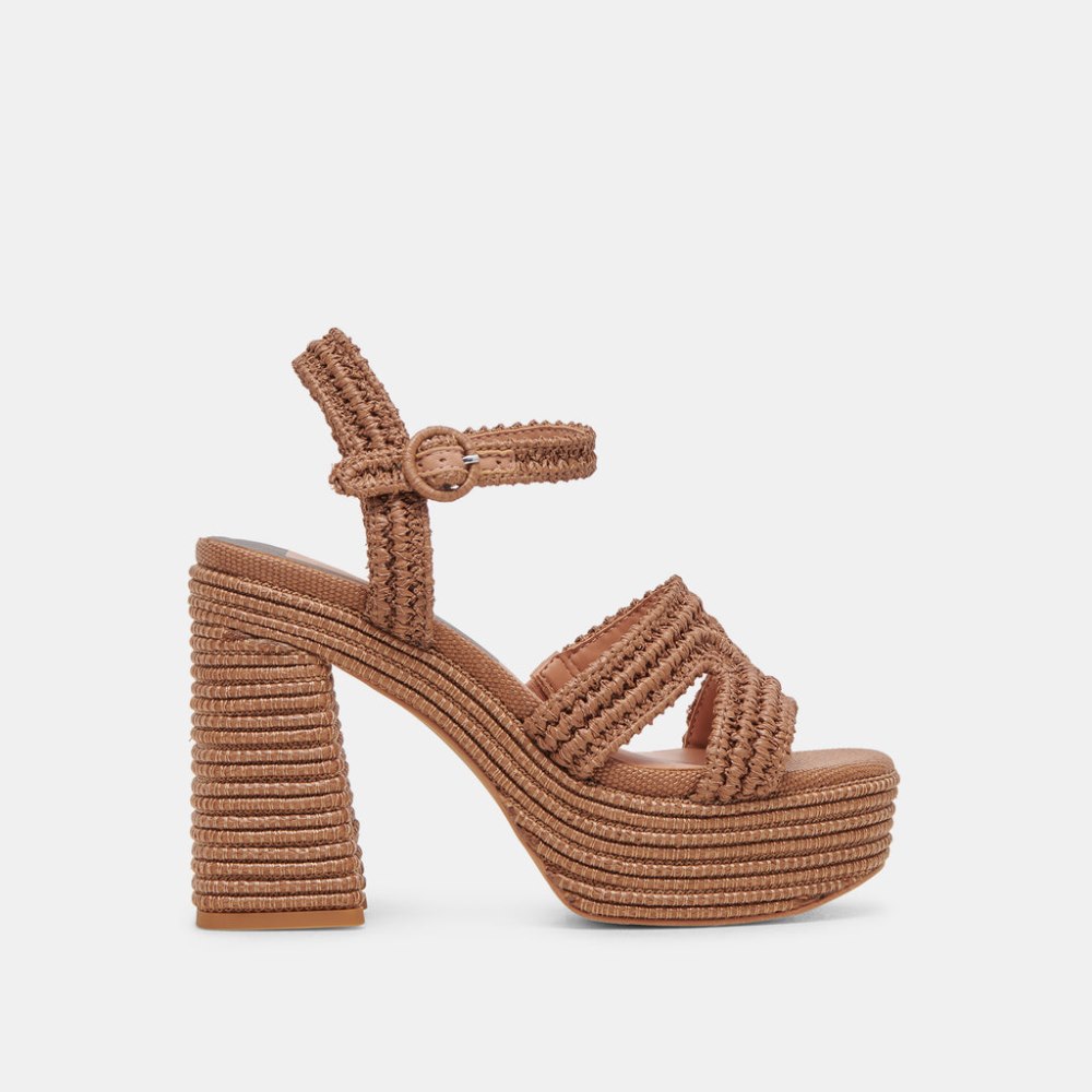 Dolce Vita Lacye Heels Brown Woven