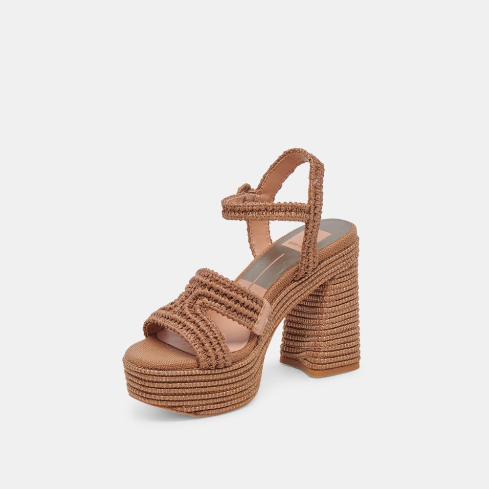 Dolce Vita Lacye Heels Brown Woven