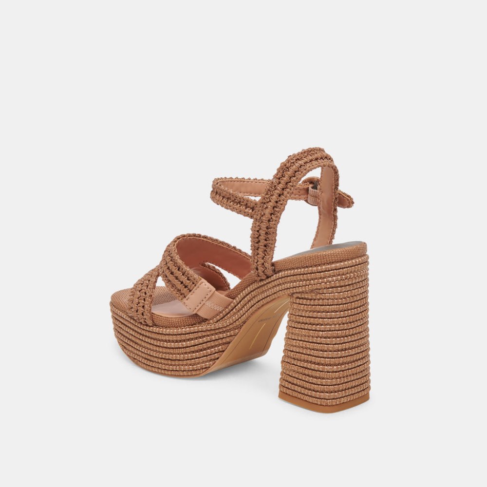 Dolce Vita Lacye Heels Brown Woven