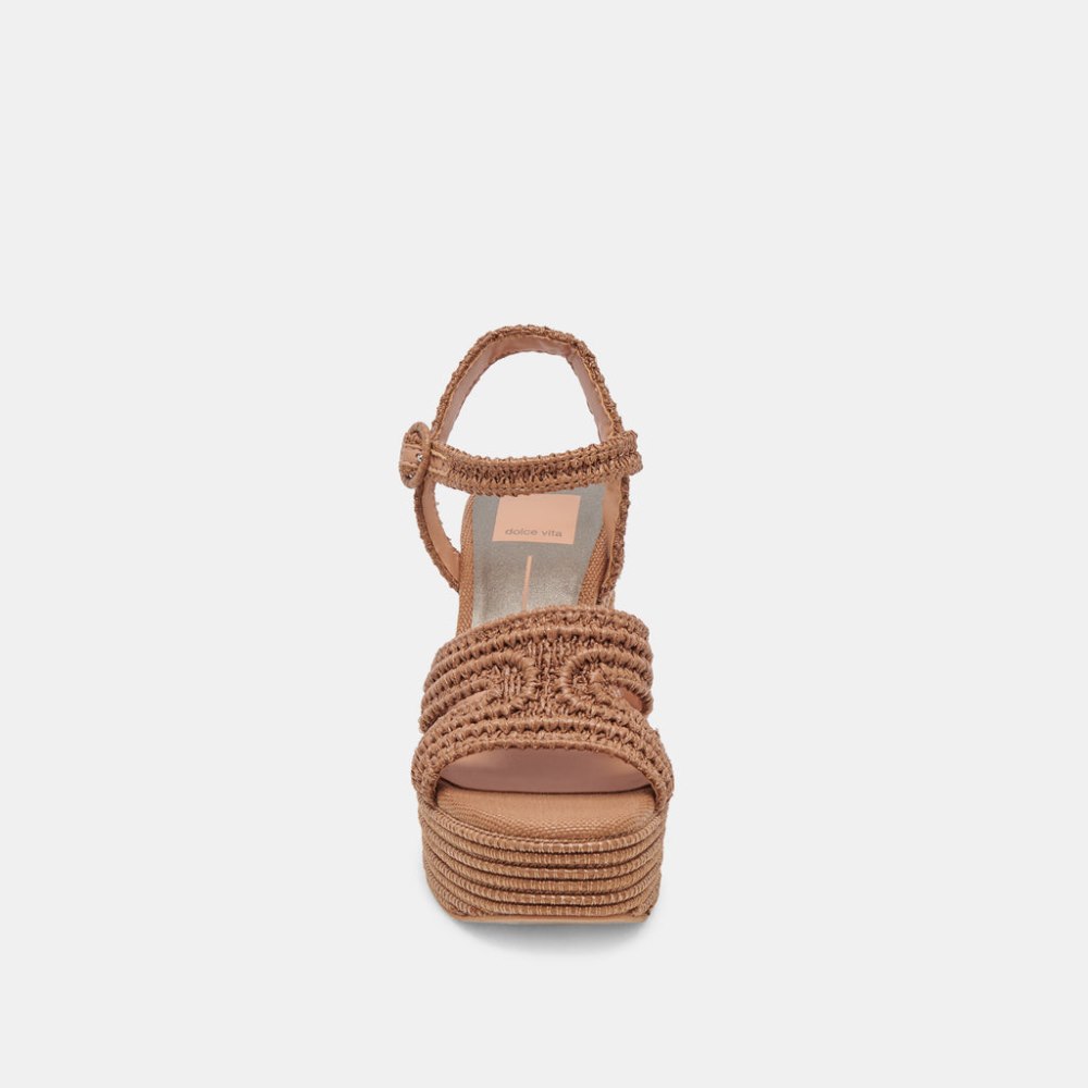 Dolce Vita Lacye Heels Brown Woven
