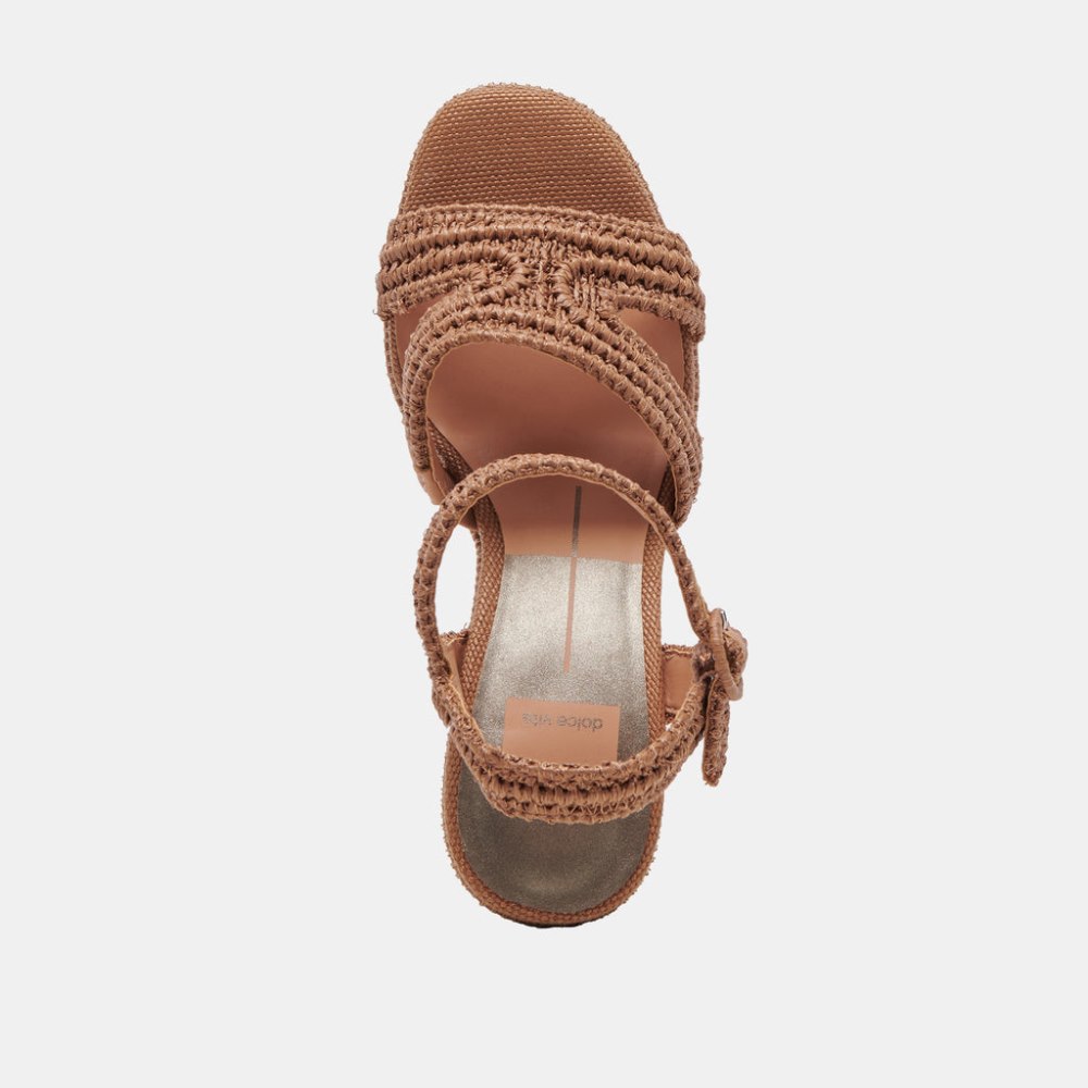 Dolce Vita Lacye Heels Brown Woven
