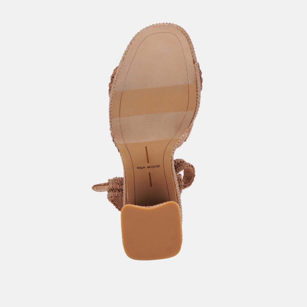 Dolce Vita Lacye Heels Brown Woven