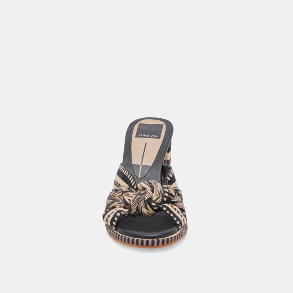 Dolce Vita Brilah Heels Black Multi Woven