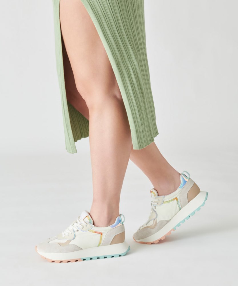 Dolce Vita Dolce Vita X Greats Reubin Pride Sneakers White Multi Suede