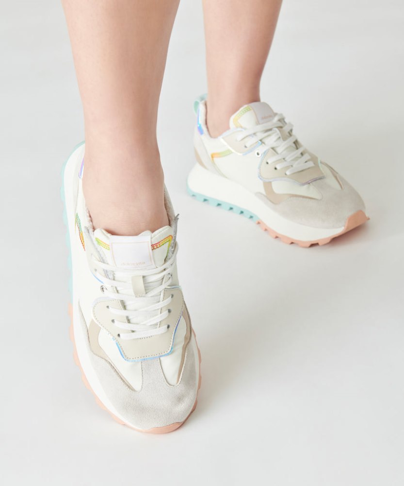 Dolce Vita Dolce Vita X Greats Reubin Pride Sneakers White Multi Suede