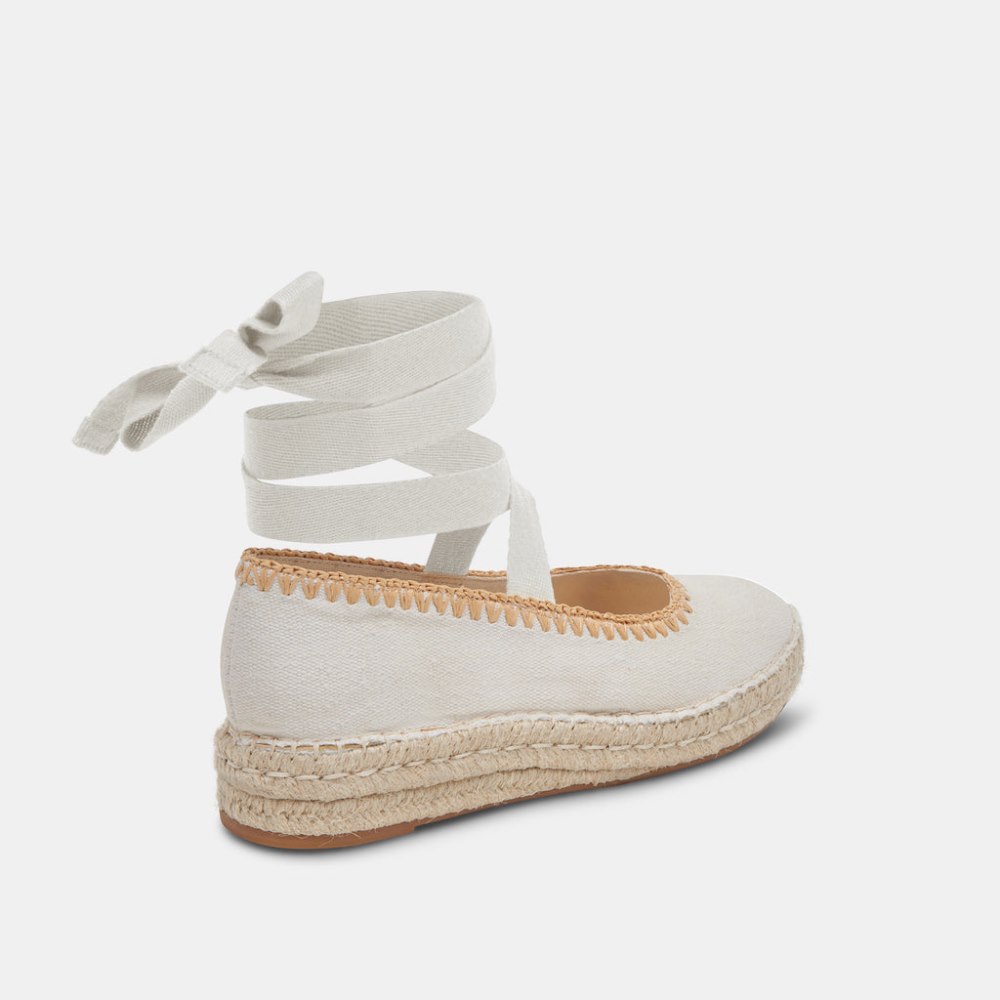 Dolce Vita Morgan Flats Ivory Canvas