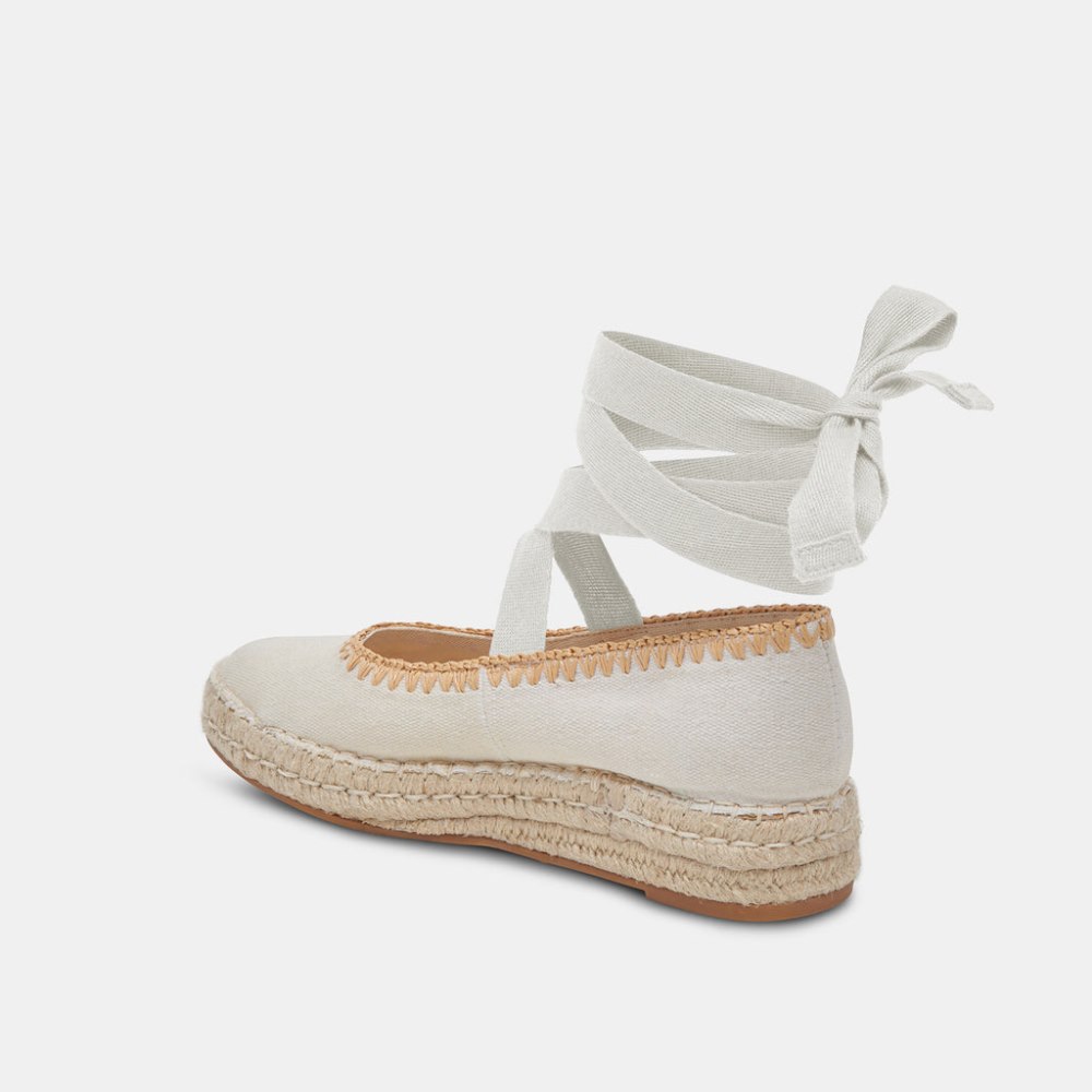 Dolce Vita Morgan Flats Ivory Canvas