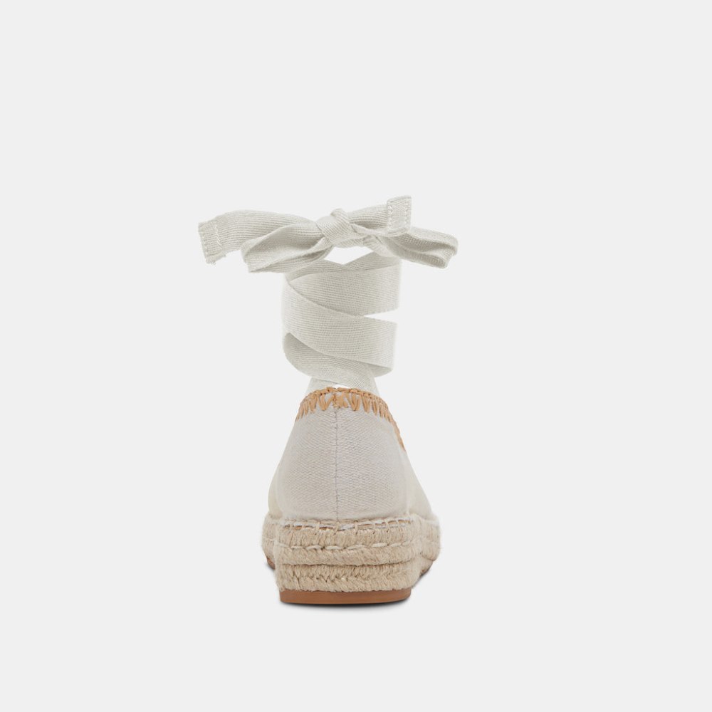 Dolce Vita Morgan Flats Ivory Canvas