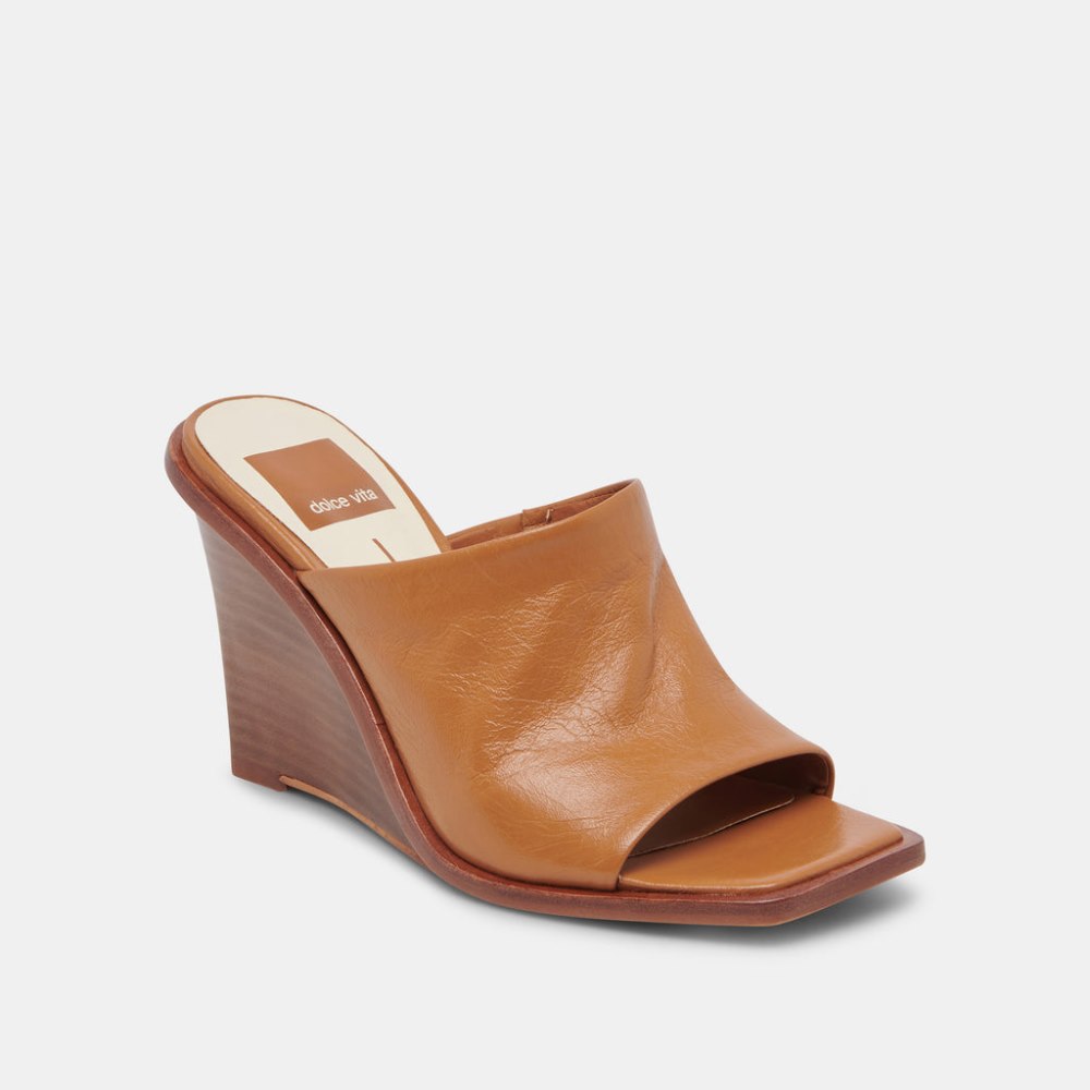 Dolce Vita Gilded Wedges Acorn Leather