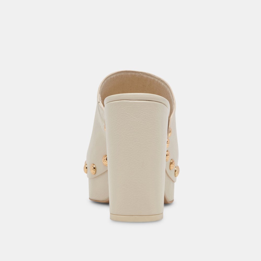Dolce Vita Emol Heels Off White Leather