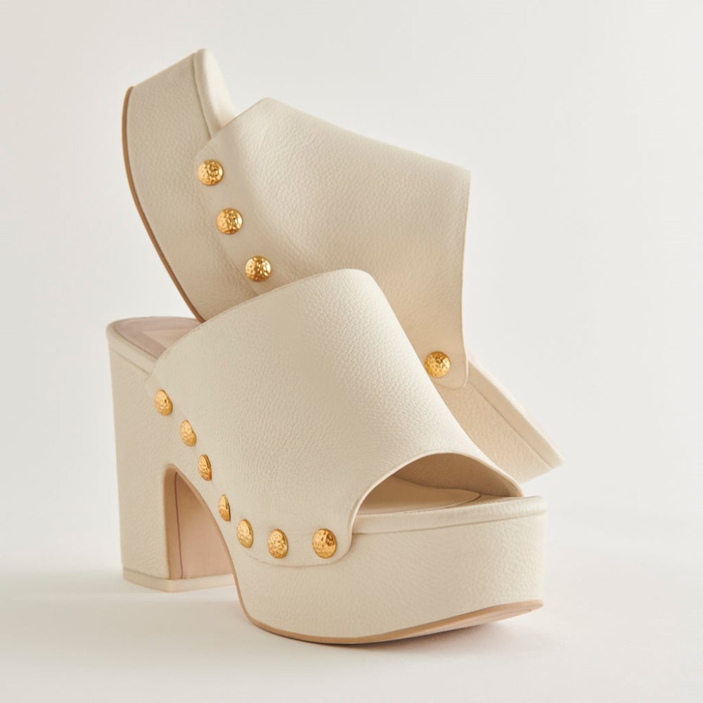 Dolce Vita Emol Heels Off White Leather